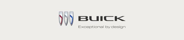 Buick logo. Exceptional by design. 